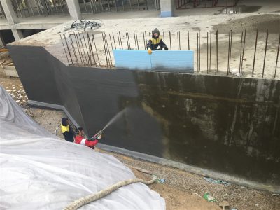 Perde Beton Poliüretan Üstü Polyurea Kaplama